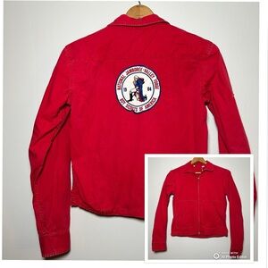 Vintage 1964 Boy Scouts of America Jacket Red w/ Valley Forge Patch Youth Sz 18